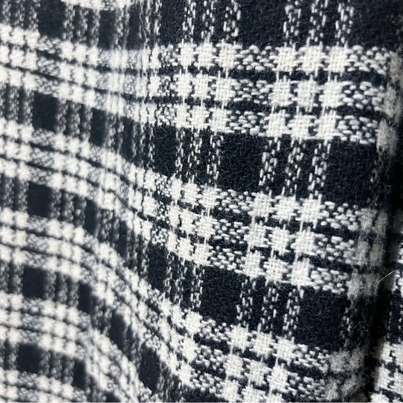 Zara Basic Plaid Tartan Wool Blend 3 Pocket Trouser Pants XS - Picture 7 of 10